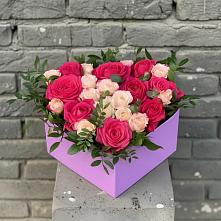 Цветочная композиция из Розы в коробке в Арске