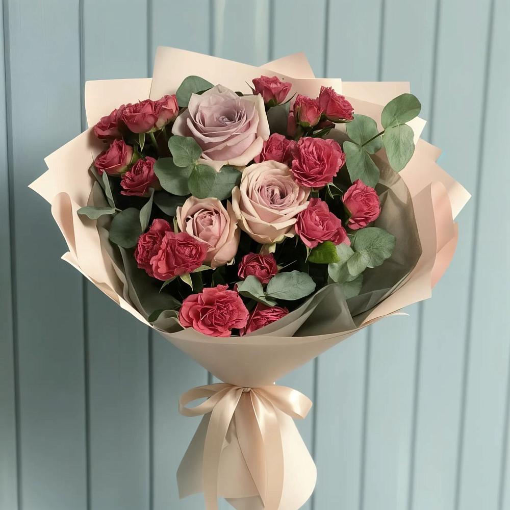 Букет цветов из: Гвоздики и Розы в Арске