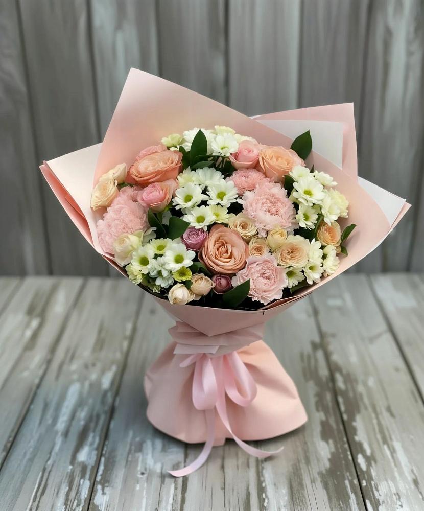 Букет цветов из: Гвоздики, Розы и Хризантемы в Арске