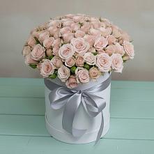 Цветочная композиция из Розы в шляпной коробке #REPLACE_PRED# Арске