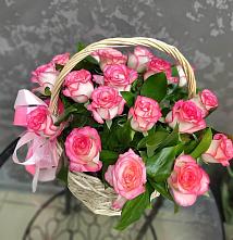 Цветочная композиция из Розы в корзине #REPLACE_PRED# Арске