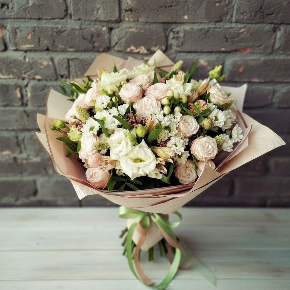 Букет цветов из: Альстромерии, Розы и Хризантемы в Арске