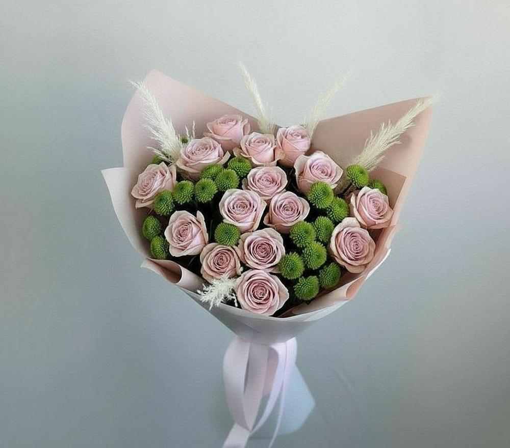 Букет цветов из: Розы и Хризантемы в Арске