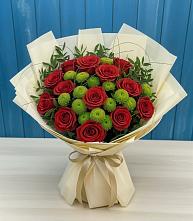 Букет цветов из:  Розы и Хризантемы в Арске