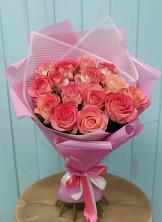 Букет 15 Розовых роз Равель в Арске