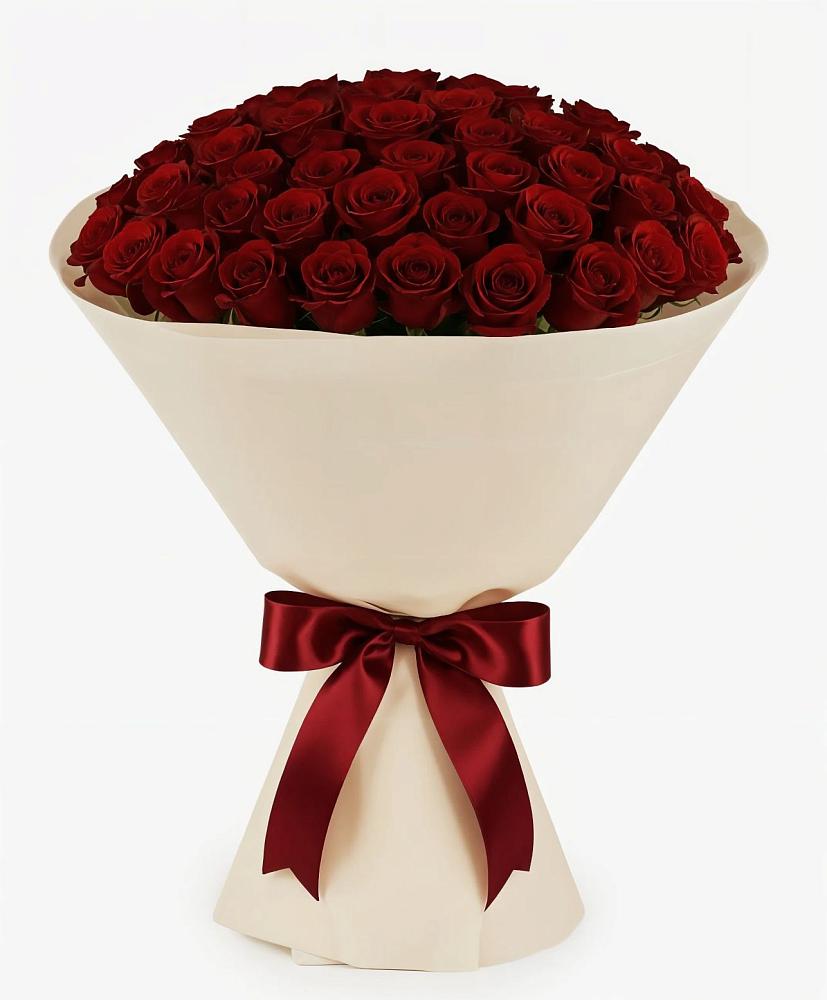 Букет 101 Бордовая роза Блэк Бакарра в Арске
