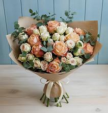 Букет цветов из:  Альстромерии и Розы в Арске